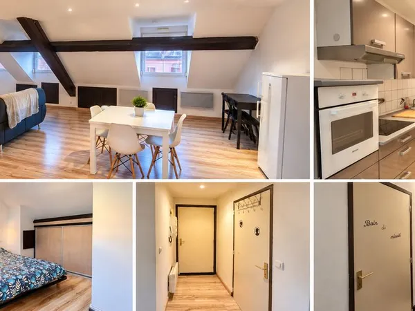 T2 DUPLEX MEUBLÉ 45 m² - Centre-ville Montbéliard - Proche gare