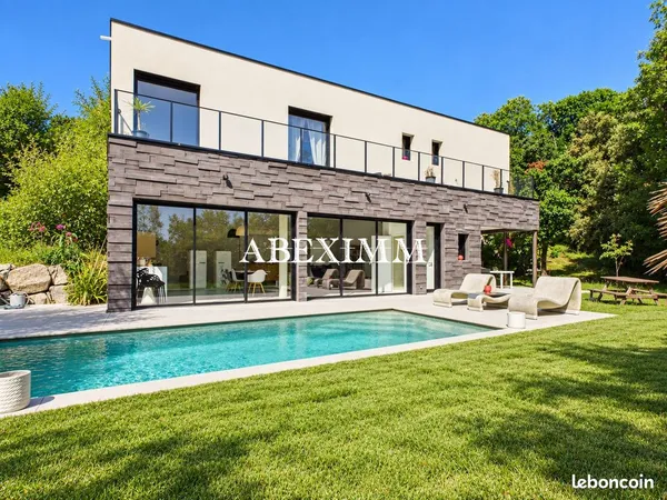 Villa contemporaine 2022 de 166 m² - Piscine - Secteur Gachet à Saint Peray - 3 chambres