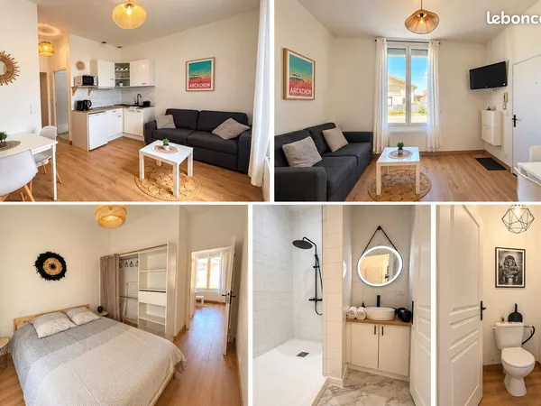 🏡 t2 meublé 27 m² 🏖️ - hyper-centre la teste-de-buch 📍 - 185 000