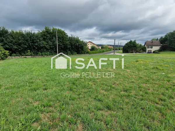 Nancray - terrain à bâtir de 1556 m2