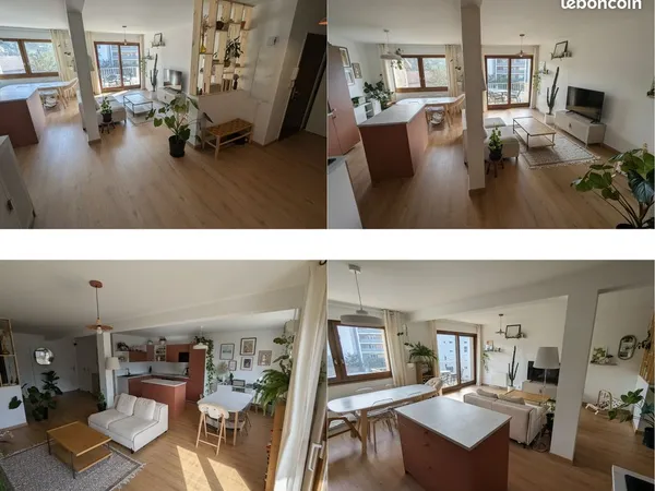 T3 rénové 76 m² - Balcon - Parking - Gare à 5 minutes