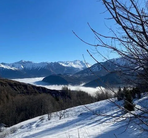 Le corbier station de ski. terrain à vendre au corbier. domaine des sybelles.