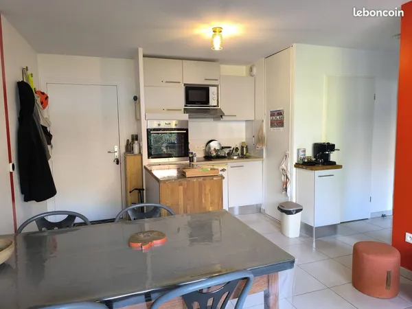 Appartement meublé T2 39 m² résidence neuve + parking privé