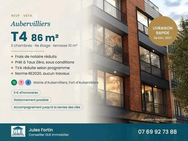 Appartement 4 pièces 86 m²