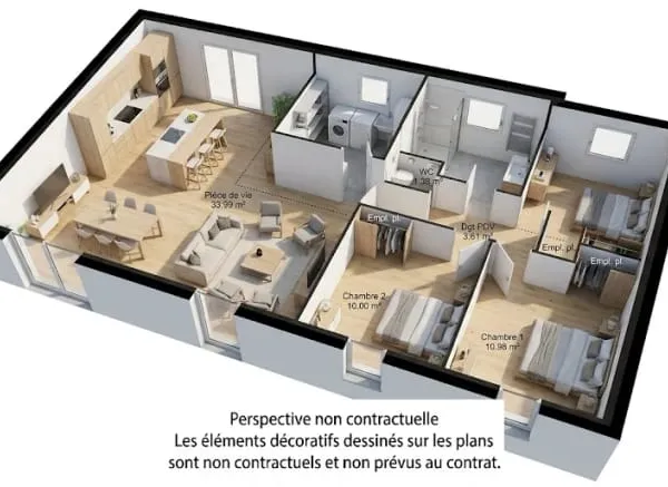 Maison neuve 4 pièces 80 m²