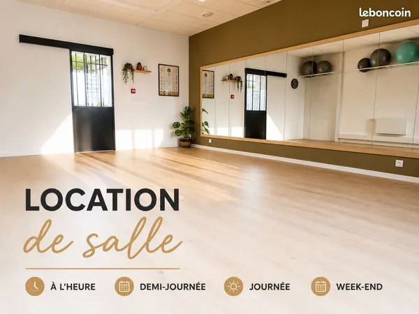 Location salle à l'heure/ journée/ weekend