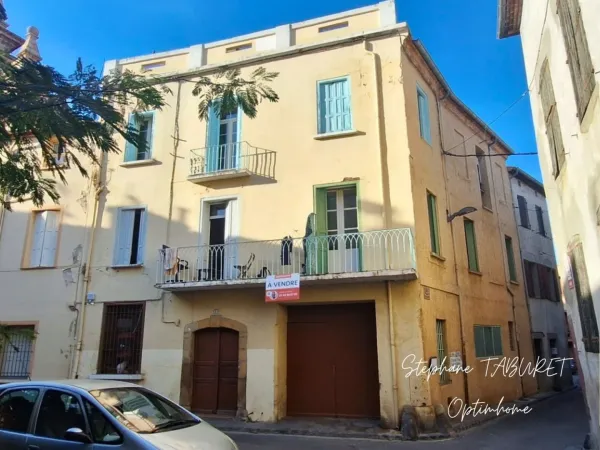 ILLE SUR TÊT (66)🏡 IMMEUBLE DE RAPPORT - 5 LOGEMENTS - TERRASSE - GARAGE et VUE PYRÉNÉES