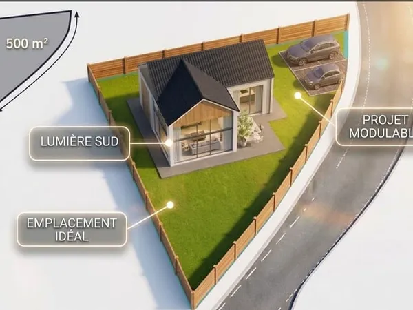 Terrain 500 m²