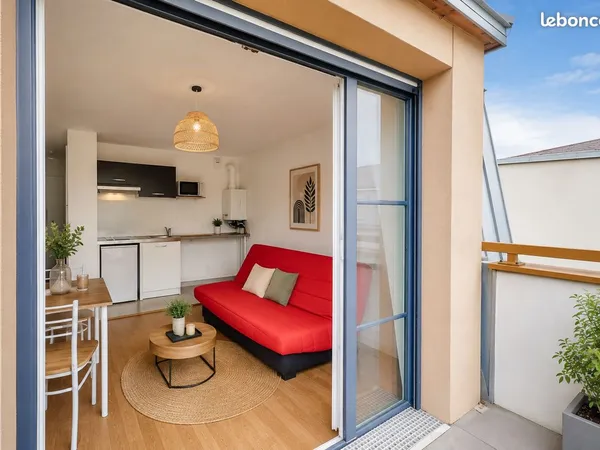 Studio récent 35 m² avec balcon et parking - 5 min à pied gare