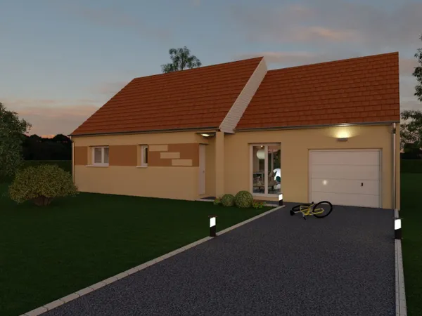 Terrain + maison 88 m²
