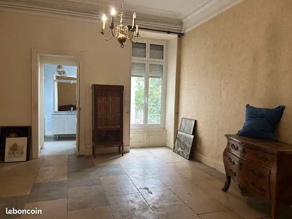 Appartement de caractère à vendre - beaux volumes et cachet de l'ancien- Cave et Grenier