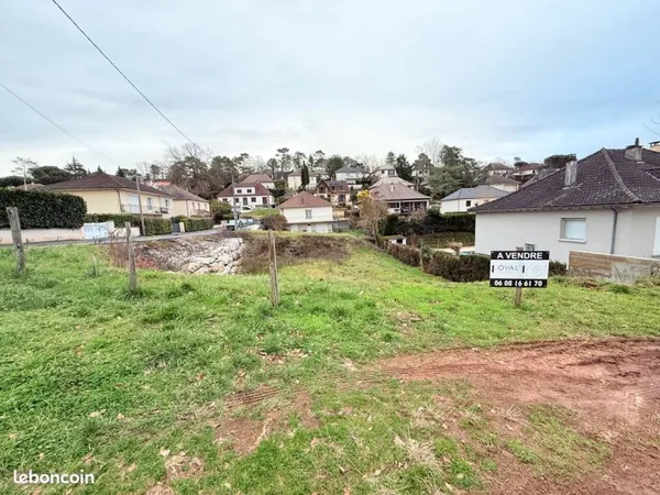 À vendre, terrain constructible de 600 m², quartier Migoule Brive