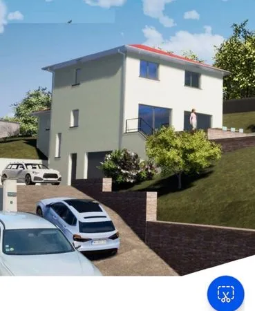 Terrain viabilisé avec permis de construire