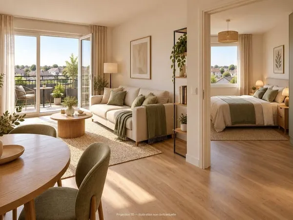 Appartement 2 pièces 42 m²