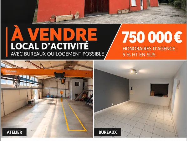Local d'activité 600 m²