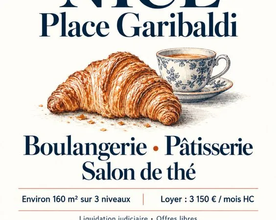 Salon de thé 160 m² NICE