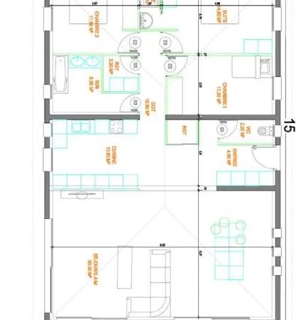 Terrain plat 2 000 m² ? Plein sud ? Permis purgé