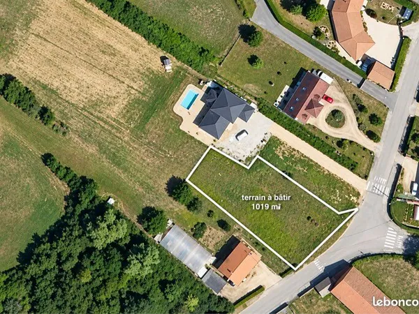 Terrain à bâtir 1 019 m² - Écoles, parc et mairie à proximité
