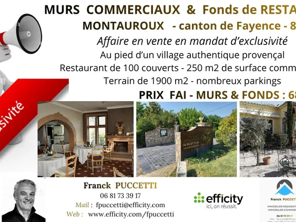 Fonds de commerce 250 m²
