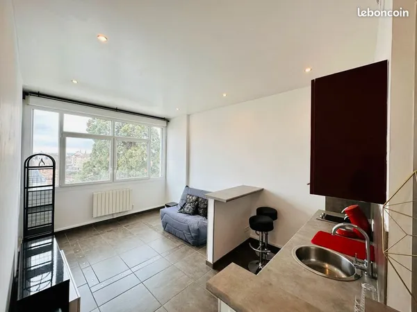 Studio meublé de 23 m²