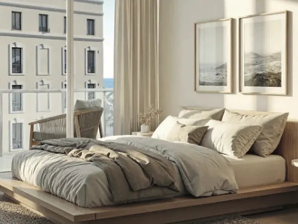 Appartement 3 pièces neuf avec vue mer latérale - à 100 m de la Promenade des Anglais