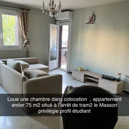 Chambre de 17 m² en colocation - Court ou long séjour accepté
