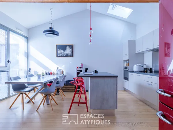 Duplex de standing aux équipements haut de gamme