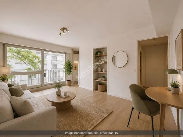 Nantes Tortière - Bords de l'Erdre studio de 29m2 avec balcon, stationnement, cave