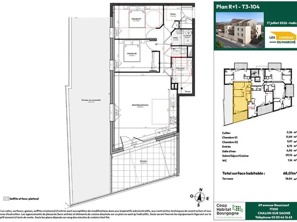 Appartement T3-104 - 1er étage