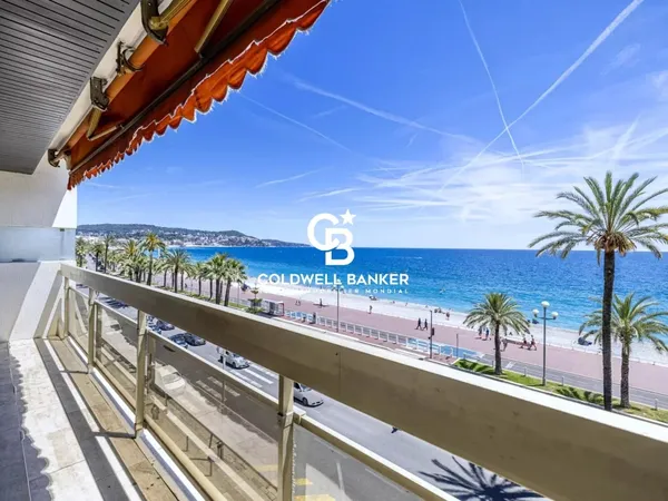 Promenade des Anglais, Appartement 113 m² traversant avec terrasse vue mer panoramique