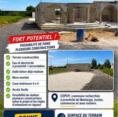 Terain, avec Maison