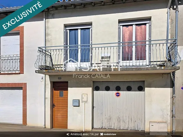 Maison de ville avec garage louée