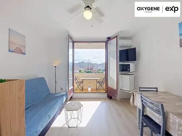 Studio cabine rénové avec parking - Canet Sud