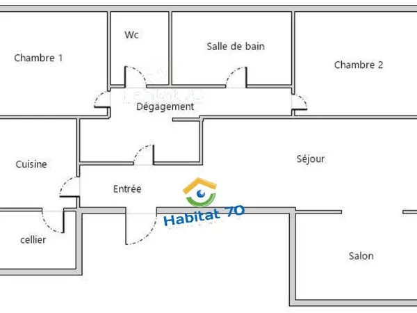 T4 dans un immeuble réhabilité § Le Mortard