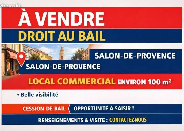 Local 100 m² Salon-de-Provence