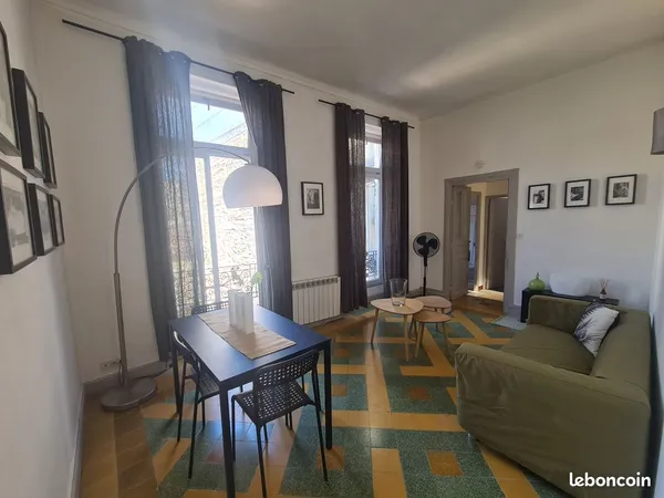 Meublé de charme 37m2 centre-ville