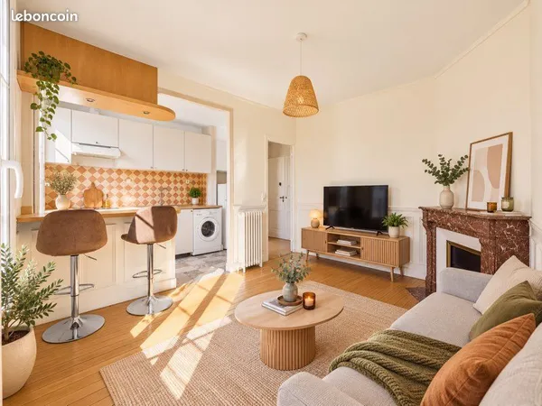 Appartement 2 pièces meublé - 30m2
