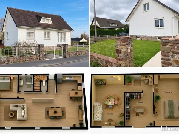 Pavillon individuel F5 édifié sur sous sol