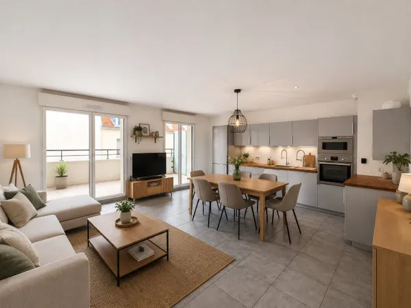 Appartement 3 pièces 64,45 m2 Balcon Parking Le Perr