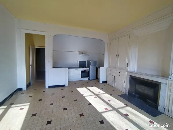 Dans immeuble ancien, F3/F4 traversant de 82m2, proximité métro gare de Vaise