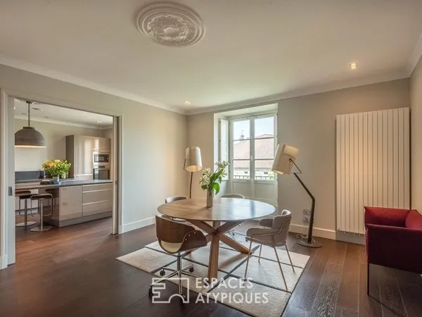 Appartement haussmannien rénové en centre ville
