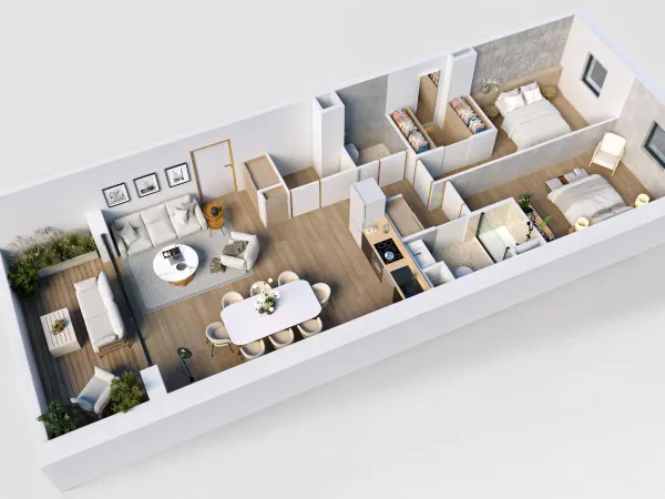 Appartement 3 pièces 74 m²