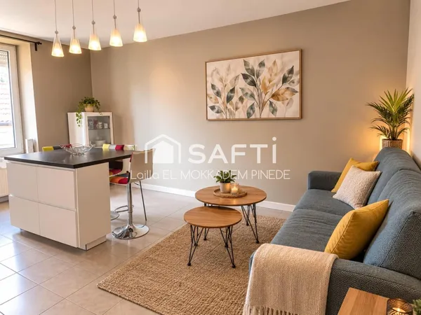 Charmant appartement rénové avec garage au centre-ville d'Oyonnax