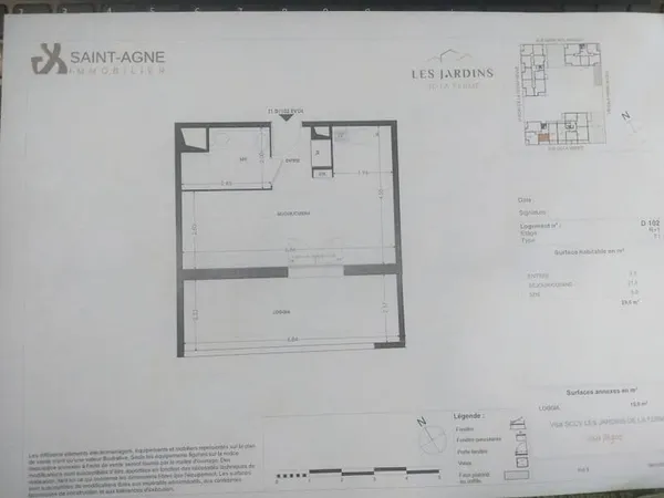 Appartement 3 pièces 65 m²