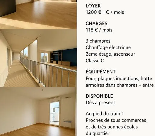 Appartement 4 pièces 85 m²