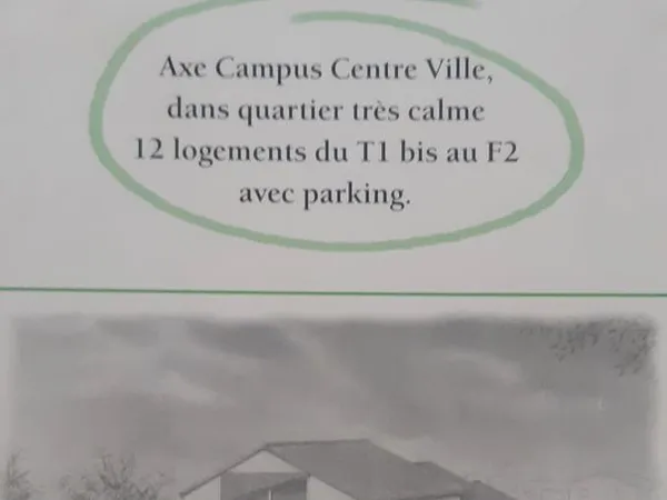 Studio avec parking, dans résidence calme et sécurisée, proche facultés