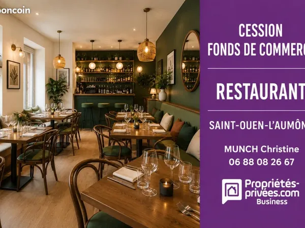 Fonds de commerce restaurant 150 m²