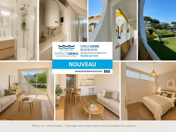 La grande-Motte , quartier résidentiel du point zéro , rési