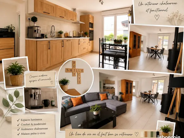 Maison familiale rénovée - 5 chambres - accès PMR - 126 m² - terrain clos 814 m2 - La Noë-Blanche (3
