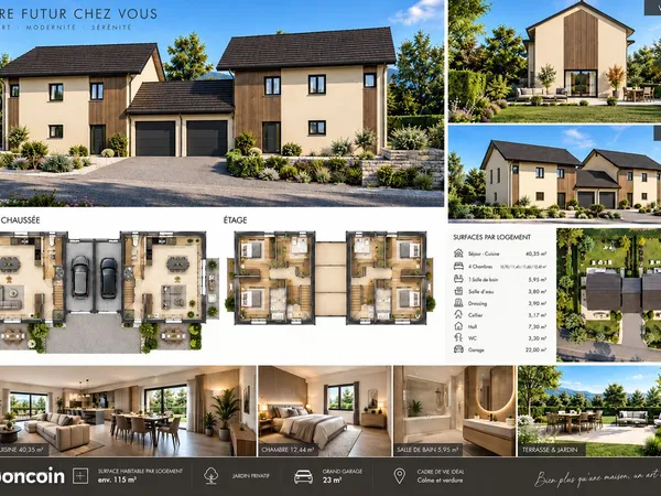 Villa 5 pièces 115 m²